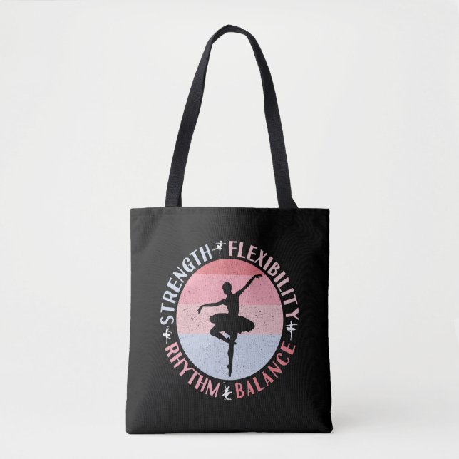 Tote Bag Danseuse de Ballet Ballerine - Valeurs de Mentalit (Devant)