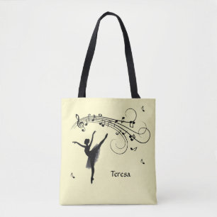 Tote Bag Danseuse de ballet incroyable dansant avec musique