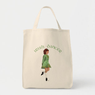 Tote Bag Danseuse de step irlandais - Vert