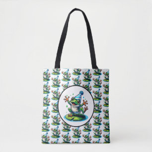 Tote Bag Danseuse grenouille sur un Lily Pad Anniversaire