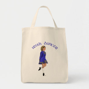 Tote Bag Danseuse Irlandaise Blonde en Bleu