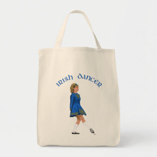 Tote Bag Danseuse Irlandaise Blonde en Bleu