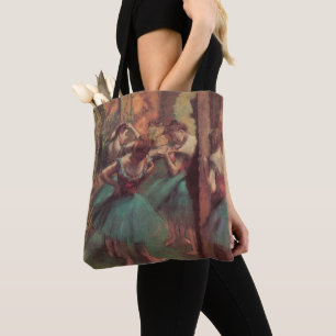 Tote Bag Danseuses, rose et vert par Edgar Degas