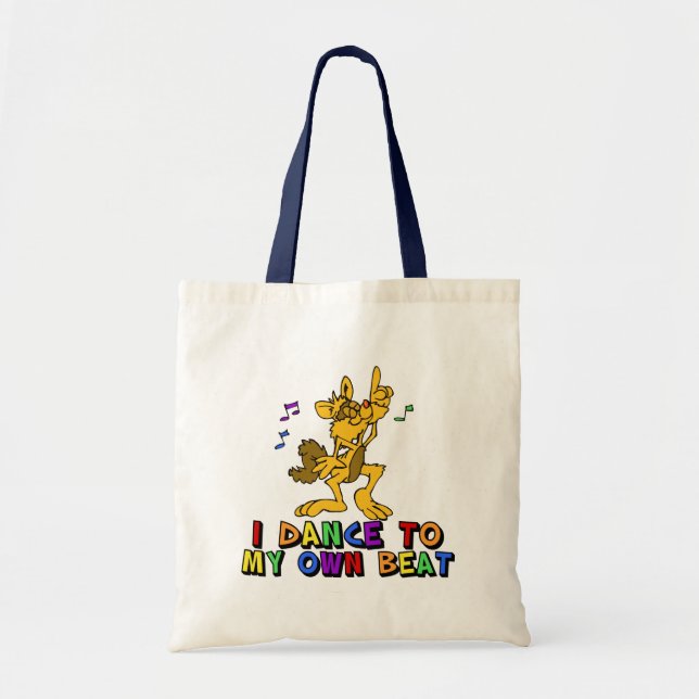 Tote Bag Dansez votre propre Beat Funky Cat Autism Pride (Devant)