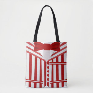Tote Bag Dapper Singer Style Barbershop Quartet Design
