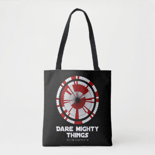 Tote Bag Dare Mighty Things Perseverance Mars Rover Landing