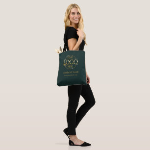 Tote Bag Dark Green Business Company Logo Cadeau promotionn