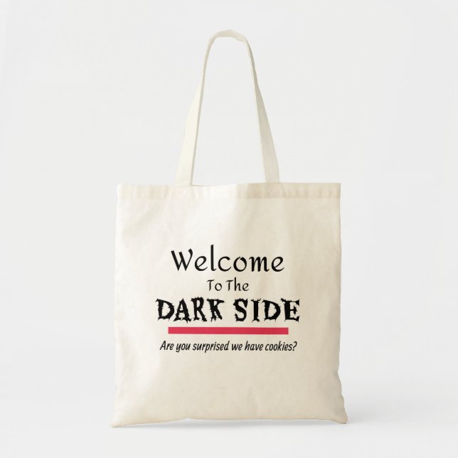 Tote Bag Dark Side Funny Novelty (Devant)