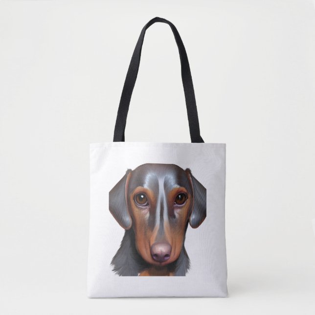 Tote Bag Darling Dachshund (Devant)