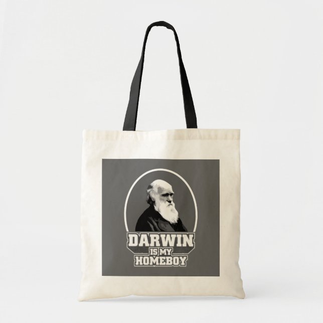 Tote Bag Darwin est mon Homeboy (Devant)