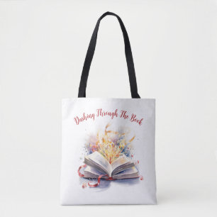 Tote Bag Dashing Through the Book