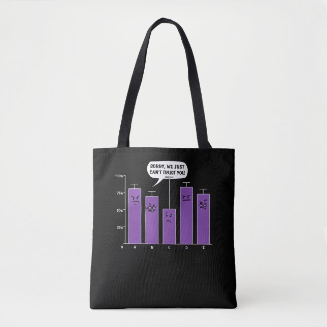 Tote Bag Data Analysis Science Geek Nerd plaisanterie (Devant)