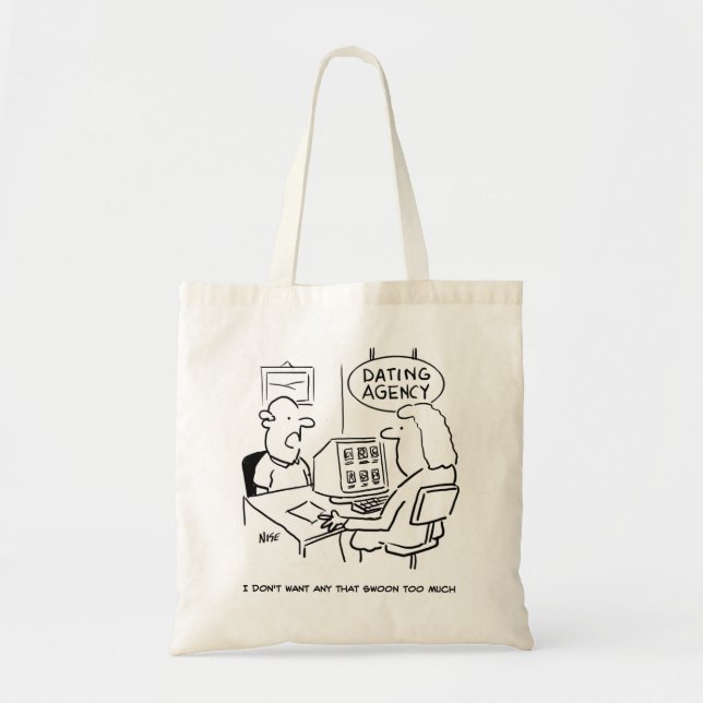 Tote Bag Dating Agency - ne veut pas d'une fille qui escroq (Devant)