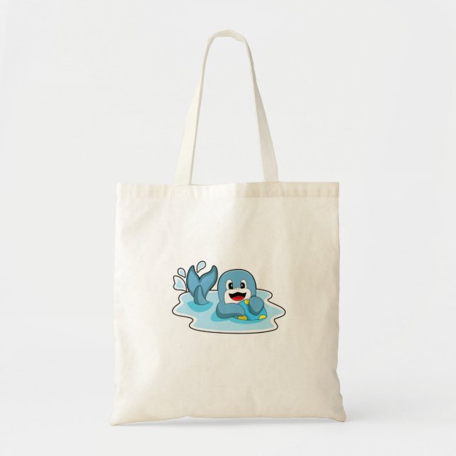 Tote Bag Dauphin avec water polo (Devant)