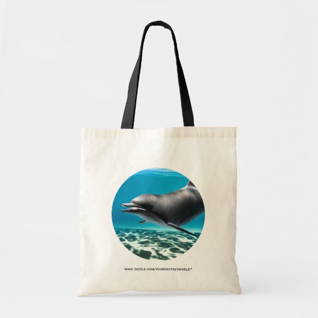 Tote Bag Dauphin souriant (Devant)