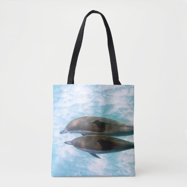 Tote Bag Dauphins de fileur | Oahu Hawaï (Devant)