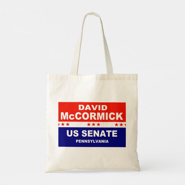 Tote Bag David McCormick Sénat américain Pennsylvanie 2022 (Dos)