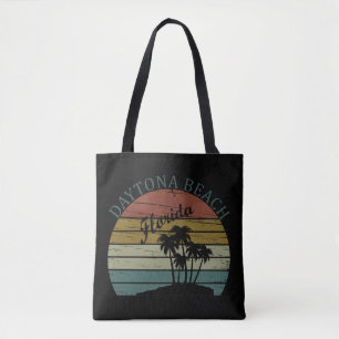 Tote Bag Daytona plage vintage coucher de soleil paysage ré