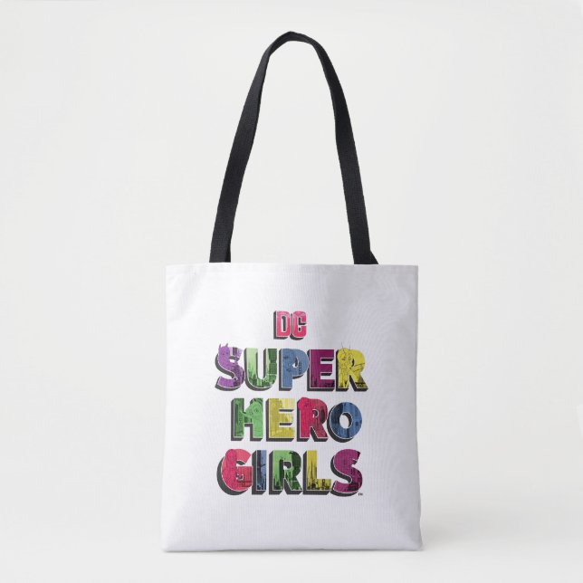 Tote Bag DC Super Hero Girls City Letters (Devant)