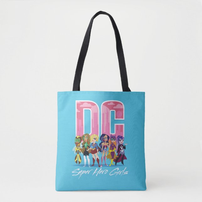 Tote Bag DC Super Hero Girls Lineup (Devant)