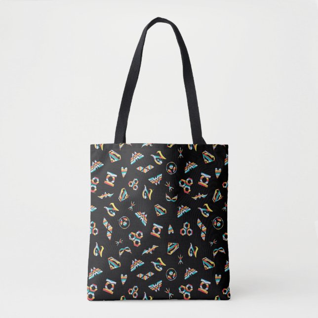 Tote Bag DC Super Hero Girls Rainbow Icon Motif (Devant)