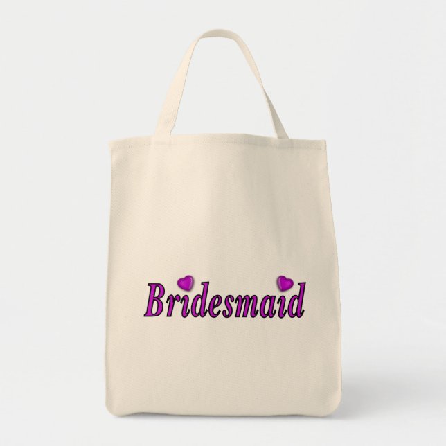 Tote Bag De demoiselle d'honneur amour simplement (Devant)