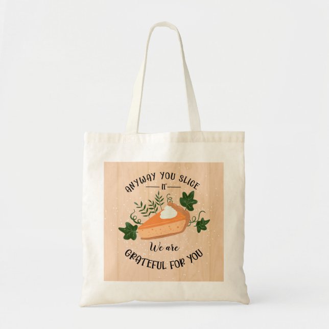 Tote Bag de toute façon tu le tranches reconnaissant pour t (Devant)