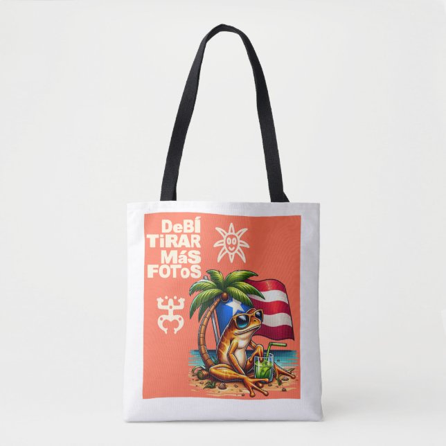 Tote Bag Debi tirar mas fotos PUERTO RICO (Devant)
