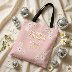 Tote Bag Déboussolée & Fiancée Fête de Fiançailles Groovy d