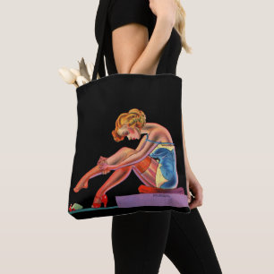 Tote Bag début des années 1940 Magnifique pin-up