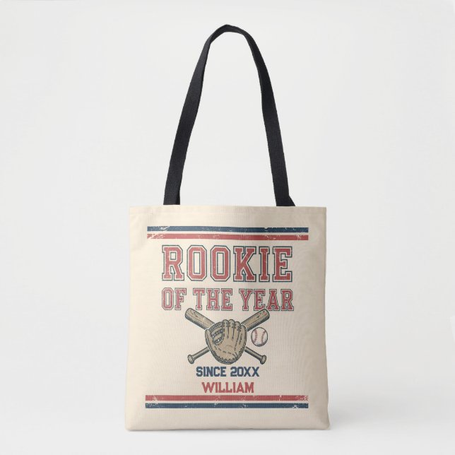 Tote Bag Débutant de l'année Baseball (Devant)