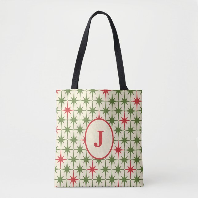 Tote Bag Débuts de Noël modernes du Moyen-siècle (Devant)