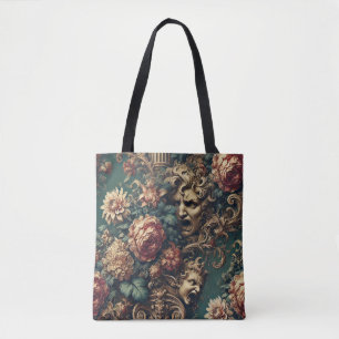Tote Bag Décadence Dérangée – Floral Victorien Gothique