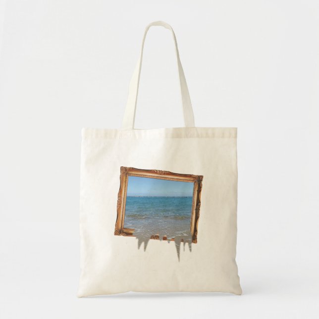 Tote Bag Décalage de l'océan hors cadre d'image (Devant)