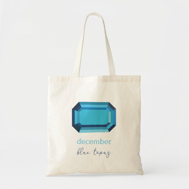 Tote Bag Décembre Birthstone Blue Topaz (Devant)