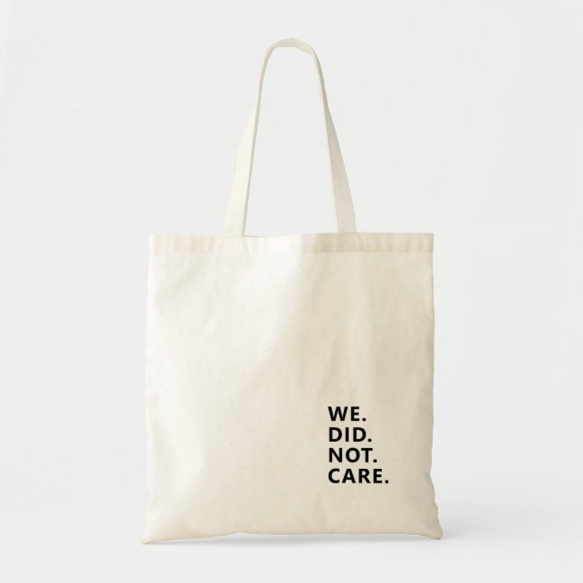 Tote Bag Déclaration de texte moderne | Typographie Texte b (Devant)