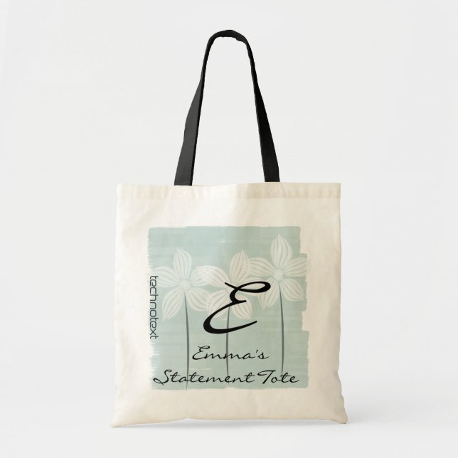Tote Bag Déclaration en bon état Fourre-tout des fleurs (Devant)