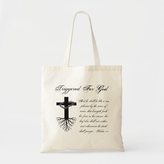 Tote Bag Déclenché pour Dieu Fourre-tout (Devant)