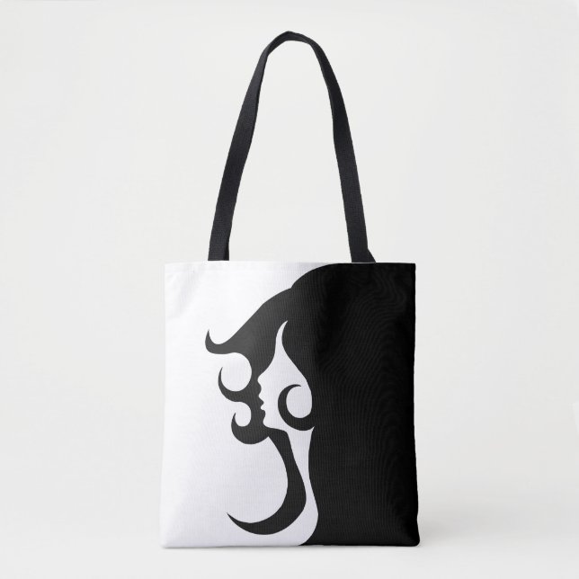 Tote Bag Deco mod woman (Devant)