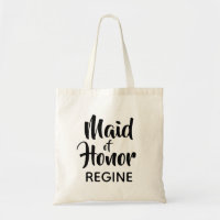 Décontracté Script Maid of Honor Monogramme Favori