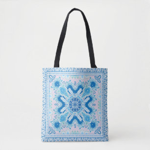 Tote Bag Décor coloré sur arrière - plan blanc,