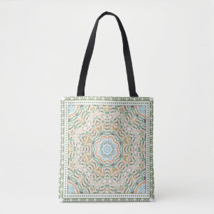 Tote Bag Décor coloré sur arrière - plan blanc,