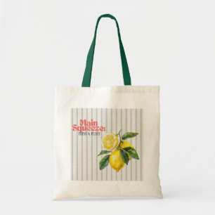 Tote Bag Décor de cuisine au citron frais et piquant Main S
