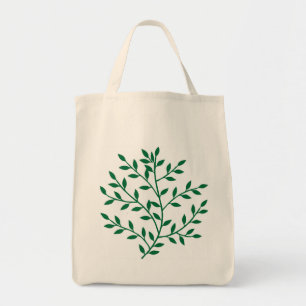 Tote Bag Décor de feuilles vertes feuilles