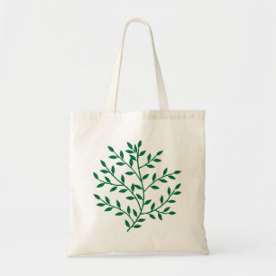 Tote Bag Décor de feuilles vertes feuilles