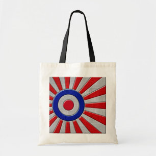 Tote Bag Décor Roundel Sunburst Design en fibre de carbone