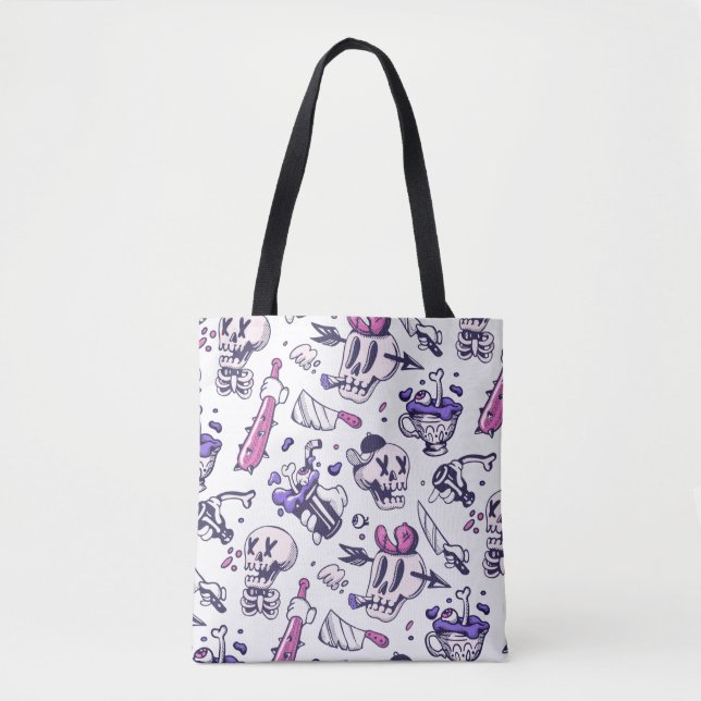 Tote Bag Décoration de motif Halloween (Devant)