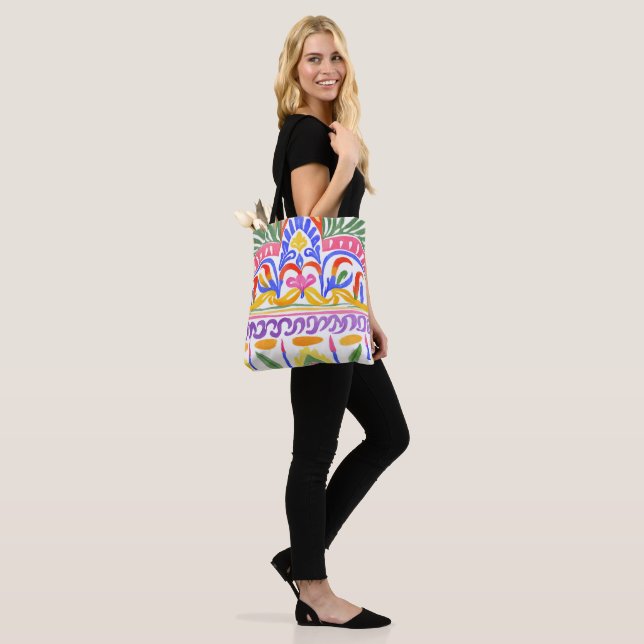 Tote Bag décoration traditionnelle roumaine (Sur le modèle)