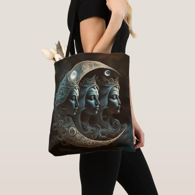 Tote Bag Découpage d'une triple déesse (De près)