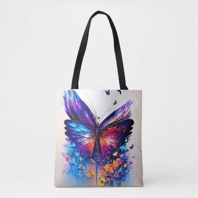 Tote Bag Découverte papillon Aventure Nature Planète Terre (Devant)